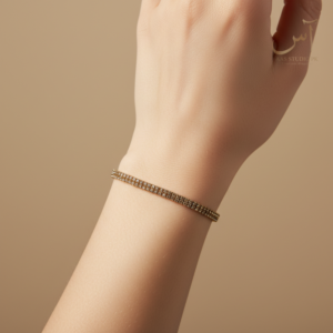 Double Bead Layer Bracelet | Golden