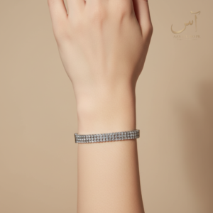 Triple Bead Layer Bracelet | Silver